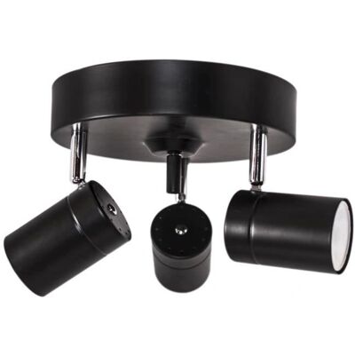 Rydéns Sorte Loftlampe - Correct 3-Spot - Moderne Indretning Rydéns Sorte Loftlampe - Correct 3-Spot - Moderne Indretning