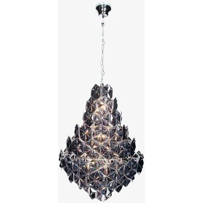 Rydens Monarque Pendelleuchte - 58cm Schwarz Chrom Rydens Monarque Pendelleuchte - 58cm Schwarz Chrom