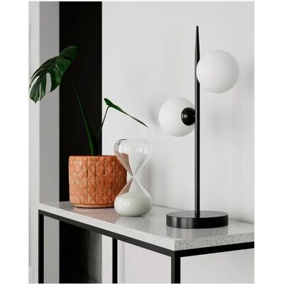 Rydéns Punto Bordlampe - 55cm, Sort & Hvid - Moderne Design Rydéns Punto Bordlampe - 55cm, Sort & Hvid - Moderne Design