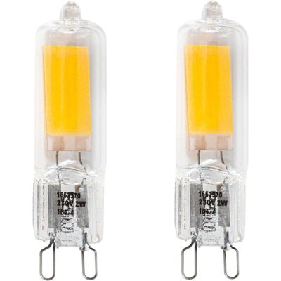 Rydéns G9 LED dimbar - 2-pakning - Transparent - LED-pære Rydéns G9 LED dimbar - 2-pakning - Transparent - LED-pære