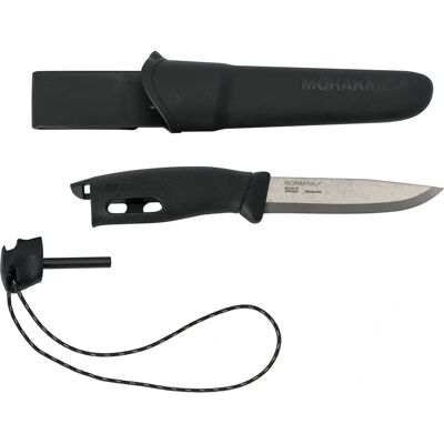 Morakniv 13567 Svart - Kompakt utendørskniv med tennstål Morakniv 13567 Svart - Kompakt utendørskniv med tennstål