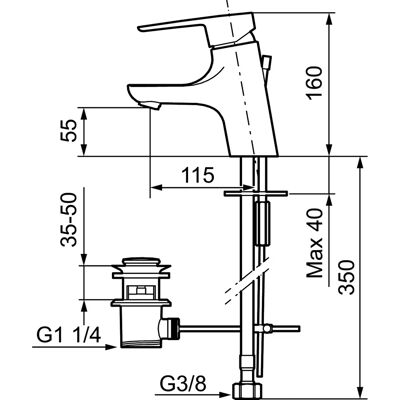 Mora - Cera B5 - G3/8 - Hubventil - Armatur Mora - Cera B5 - G3/8 - Hubventil - Armatur