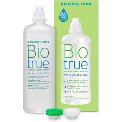Solução multifuncional Biotrue para lentes de contato 300ml Solução multifuncional Biotrue para lentes de contato 300ml