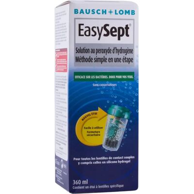 Solution pour Lentilles Easysept de Bausch & Lomb - Désinfecte et Nettoie - Publicité Solution pour Lentilles Easysept de Bausch & Lomb - Désinfecte et Nettoie - Publicité