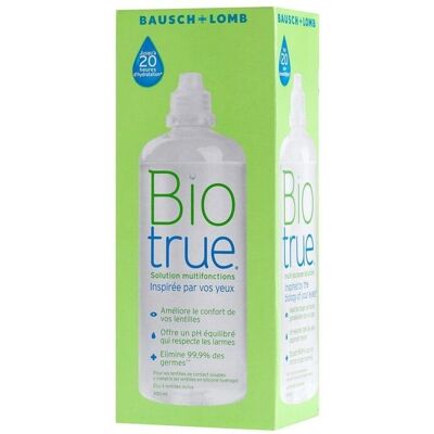 Solution multifonctions BioTrue de Bausch & Lomb - 300ml - Publicité Solution multifonctions BioTrue de Bausch & Lomb - 300ml - Publicité