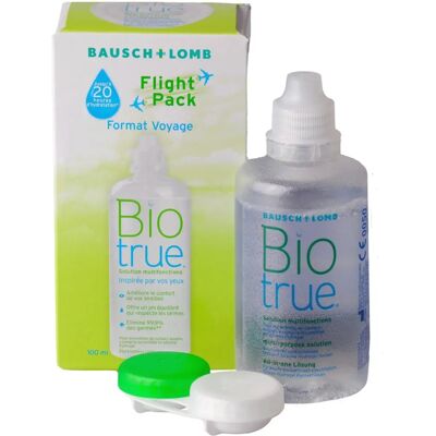 Solution multifonction Biotrue - Solution pour lentilles - Publicité Solution multifonction Biotrue - Solution pour lentilles - Publicité