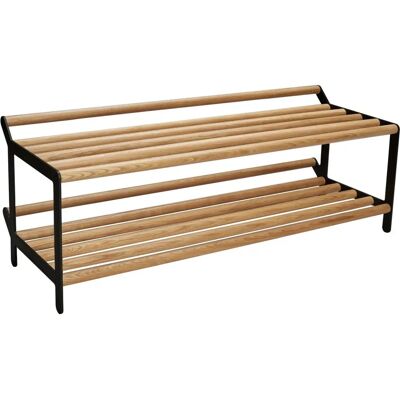 Essem Design Skohyllen Tamburin 100cm Svart & Tre Essem Design Skohyllen Tamburin 100cm Svart & Tre