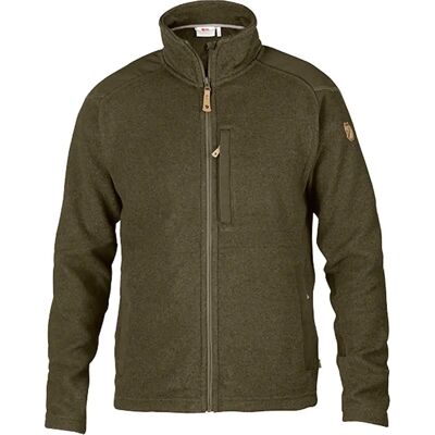 Fjällräven Buck Fleece M Mies 3XL - Fleece takki - tummanvihreä Fjällräven Buck Fleece M Mies 3XL - Fleece takki - tummanvihreä