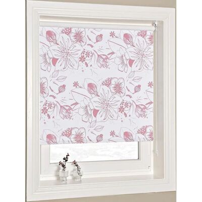 Homeroom Blomstermønster Mørklæggende - Rosa - 120 - Rullegardin Homeroom Blomstermønster Mørklæggende - Rosa - 120 - Rullegardin