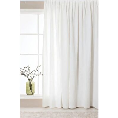 Hasta Gardin Lina 268x280 cm - Hvid - Rynkebånd - Gardin Hasta Gardin Lina 268x280 cm - Hvid - Rynkebånd - Gardin