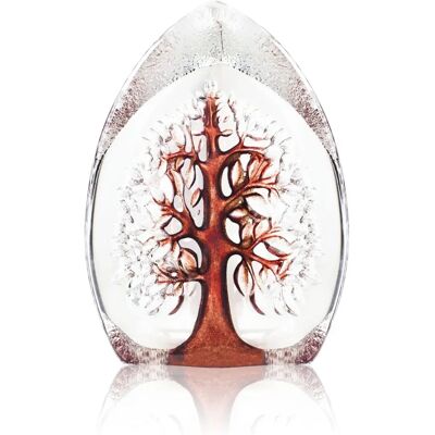 Målerås Yggdrasil Rød H - Krystalskulptur - 18,5cm Målerås Yggdrasil Rød H - Krystalskulptur - 18,5cm