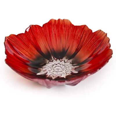 Målerås Poppy Skål 25 cm - Håndmalet krystalskål Målerås Poppy Skål 25 cm - Håndmalet krystalskål