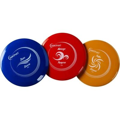 Zestaw disc golf Sunsport - Putter, Mid-Range, Driver - 3 Dyski Zestaw disc golf Sunsport - Putter, Mid-Range, Driver - 3 Dyski