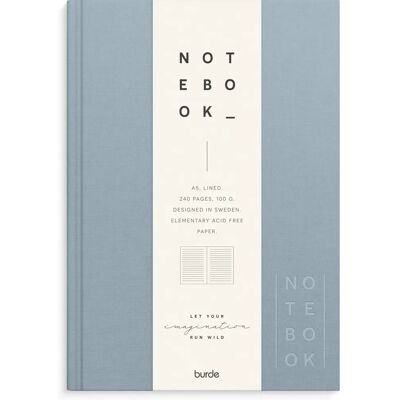 BURDE A5 Leere Lineatur Heft Blau - Notizbuch BURDE A5 Leere Lineatur Heft Blau - Notizbuch