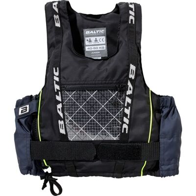 Baltic Dinghy Pro Life Vest - 50N Flotation, Black/Grey, Adjustable Baltic Dinghy Pro Life Vest - 50N Flotation, Black/Grey, Adjustable