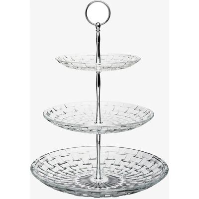 3-vånings Glasstårta - Elegant och Maskin-Diskmaskinssäker 3-vånings Glasstårta - Elegant och Maskin-Diskmaskinssäker