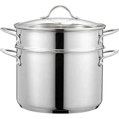 Dorre Kosmo Pastakasserolle - 7,6L, Sølv - Pastapotte med indsats Dorre Kosmo Pastakasserolle - 7,6L, Sølv - Pastapotte med indsats