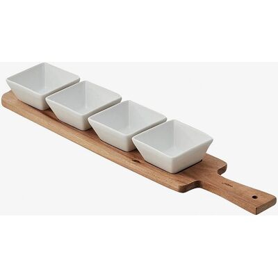 Dorre Serena Serveringsfad - Naturlig - 4 Skåle - 51cm Dorre Serena Serveringsfad - Naturlig - 4 Skåle - 51cm
