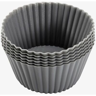 Dorre 6 stk Silikon bakeformer - Beige Dorre 6 stk Silikon bakeformer - Beige