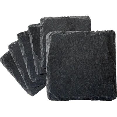 Dorre Naturlige Skiferunderlag - 6 Pakninger - 10x10 cm Dorre Naturlige Skiferunderlag - 6 Pakninger - 10x10 cm