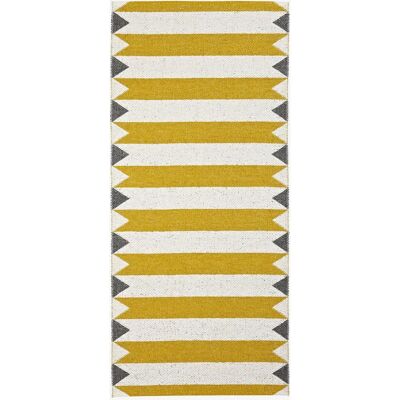 Peak Gul Plastmåtte 70x250cm Reversibel Svensk Peak Gul Plastmåtte 70x250cm Reversibel Svensk