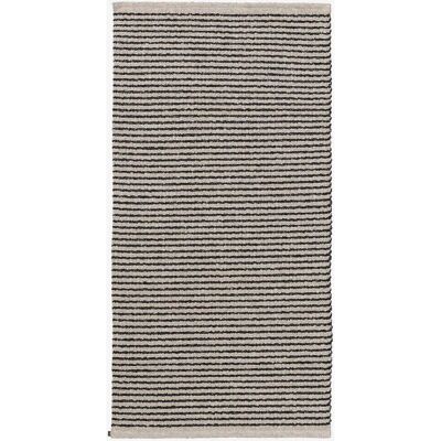 Homeroom Vera Sort Bomulds-tæppe - 200x300 cm - Tæppe Homeroom Vera Sort Bomulds-tæppe - 200x300 cm - Tæppe