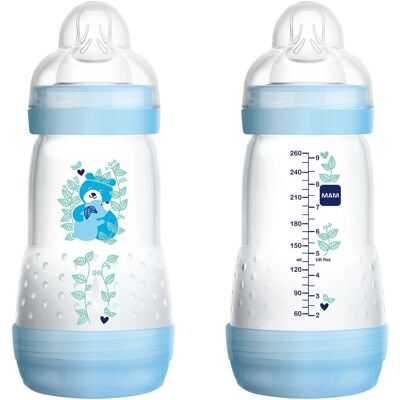 MAM Easy Start Anti-Kolikk Flaske - 260ml Blå MAM Easy Start Anti-Kolikk Flaske - 260ml Blå