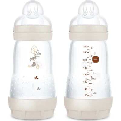 MAM Easy Start Anti-Kolikk Flaske - 260ml, Beige, Unisex MAM Easy Start Anti-Kolikk Flaske - 260ml, Beige, Unisex