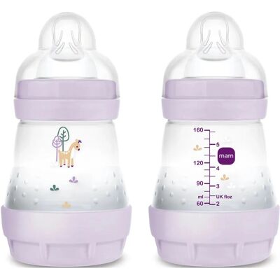 MAM Easy Start Anti-Kolik Flaska - Rosa - 160ml MAM Easy Start Anti-Kolik Flaska - Rosa - 160ml