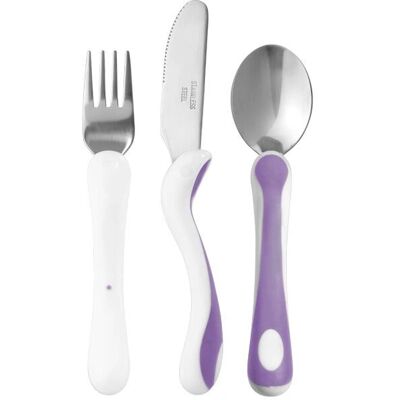 Småbarn Bestikksett - Ergonomisk Håndtak - Sikkert, Flatt Knivblad Småbarn Bestikksett - Ergonomisk Håndtak - Sikkert, Flatt Knivblad