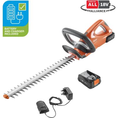 Flymo Power Hedge Trimmer - P4A 18V EasiCut 450 - Lightweight, Cordless, 45cm Flymo Power Hedge Trimmer - P4A 18V EasiCut 450 - Lightweight, Cordless, 45cm