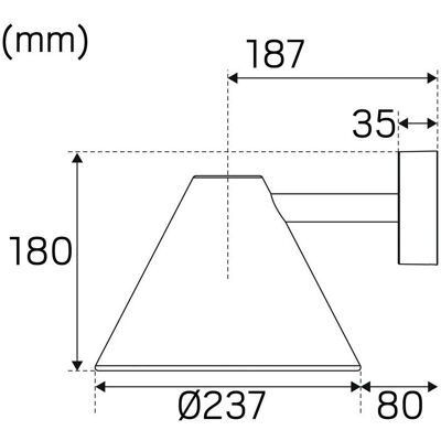 Peak Vit LED-Vägglampa - 10,5W, 830lm, 3K, IP54, IK08 - Vägglampa Peak Vit LED-Vägglampa - 10,5W, 830lm, 3K, IP54, IK08 - Vägglampa