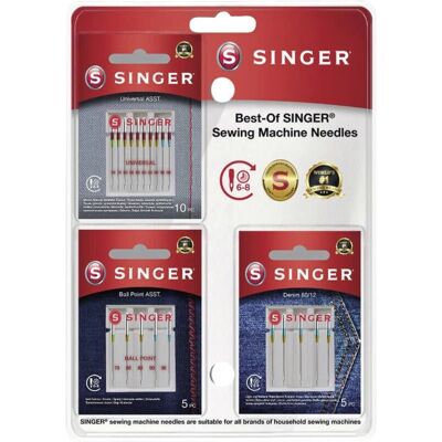 SINGER - Universale Nadeln - Jeans - Rundspitze - Nadelsatz SINGER - Universale Nadeln - Jeans - Rundspitze - Nadelsatz