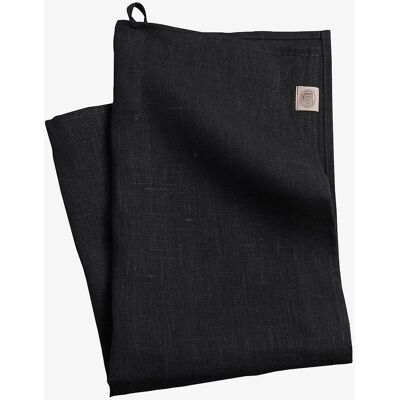 Lovely Linen Classic Linstørkle - Svart - 50x70cm Lovely Linen Classic Linstørkle - Svart - 50x70cm