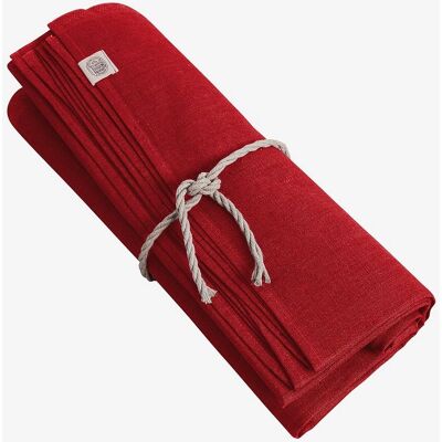 Lovely Linen - Klassisk linnen duk - Rød Lovely Linen - Klassisk linnen duk - Rød