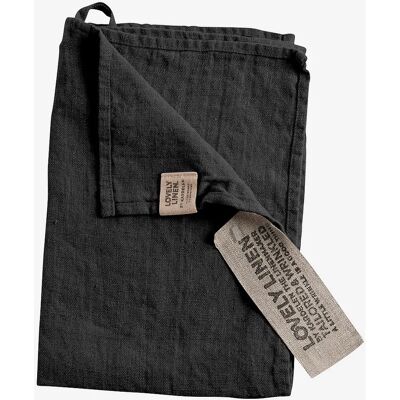 Lovely Linen - Gjesthåndkle - 35x50cm - Mørk grå - Håndkle Lovely Linen - Gjesthåndkle - 35x50cm - Mørk grå - Håndkle