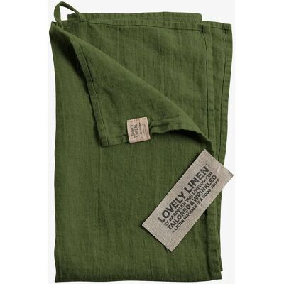 Lovely Linen - Håndkle - 45x70cm - Jeep Green - Håndkle Lovely Linen - Håndkle - 45x70cm - Jeep Green - Håndkle
