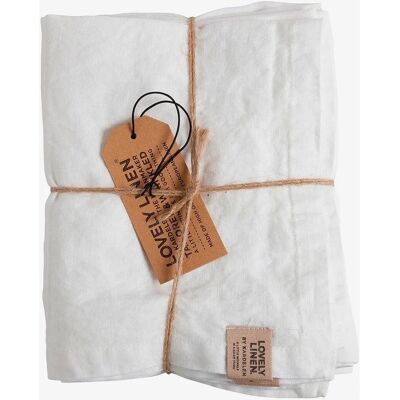 Lovely Linen - Misty - Hvit - 45X145 Bordløper Lovely Linen - Misty - Hvit - 45X145 Bordløper