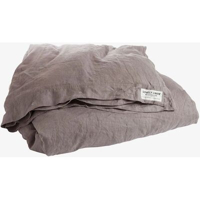 Lovely Linen Misty Europæisk lin sengetøj - Grå - 240x220 Lovely Linen Misty Europæisk lin sengetøj - Grå - 240x220