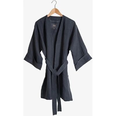 Lovely Linen - Kimono Lovely pestyä pellavaa - Mørk grå - Kvinne 34/36 - Kimono Lovely Linen - Kimono Lovely pestyä pellavaa - Mørk grå - Kvinne 34/36 - Kimono