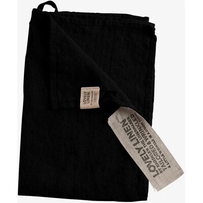 Lovely Linen - Unisex Sort 35X50 Håndklæde Lovely Linen - Unisex Sort 35X50 Håndklæde