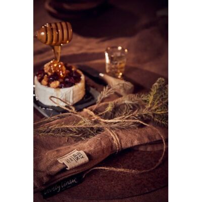 Lovely Linen - Linservietter - 45x45cm - Brun Lovely Linen - Linservietter - 45x45cm - Brun