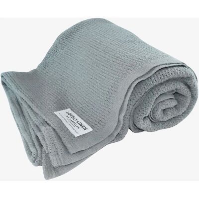 Lovely Linen - Lovely Cotton - Grå - 220X240 - Pledd Lovely Linen - Lovely Cotton - Grå - 220X240 - Pledd