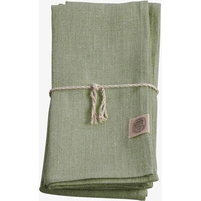 Lovely Linen Klassiske Linservietter - Grøn - 45X45 - Linservietter Lovely Linen Klassiske Linservietter - Grøn - 45X45 - Linservietter