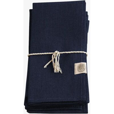 Lovely Linen - Klassiske linservietter 4-pakning - Blå Lovely Linen - Klassiske linservietter 4-pakning - Blå