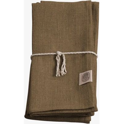 Lovely Linen - Klassisk lintekstiler - Brun - Bordlinje Lovely Linen - Klassisk lintekstiler - Brun - Bordlinje