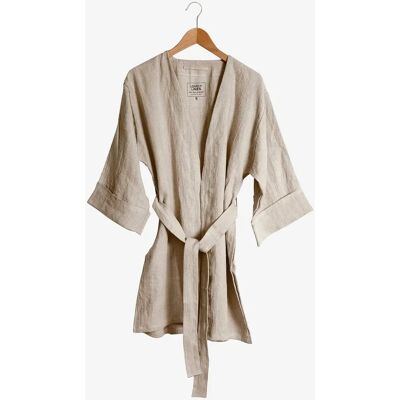 Lovely Linen - Kimono Lovely Long - Beige - Kvinder Lovely Linen - Kimono Lovely Long - Beige - Kvinder