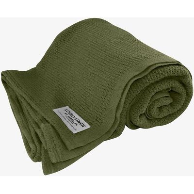 Lovely Linen - Lovely Cotton - Grøn - 140X220 - Pledd Lovely Linen - Lovely Cotton - Grøn - 140X220 - Pledd