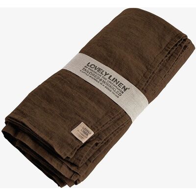Lovely Linen - Modell - Brun - Bordduk 100x100cm Lovely Linen - Modell - Brun - Bordduk 100x100cm