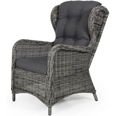 Brafab Rosita Lounge-Stuhl - Grau mit Polstern Brafab Rosita Lounge-Stuhl - Grau mit Polstern